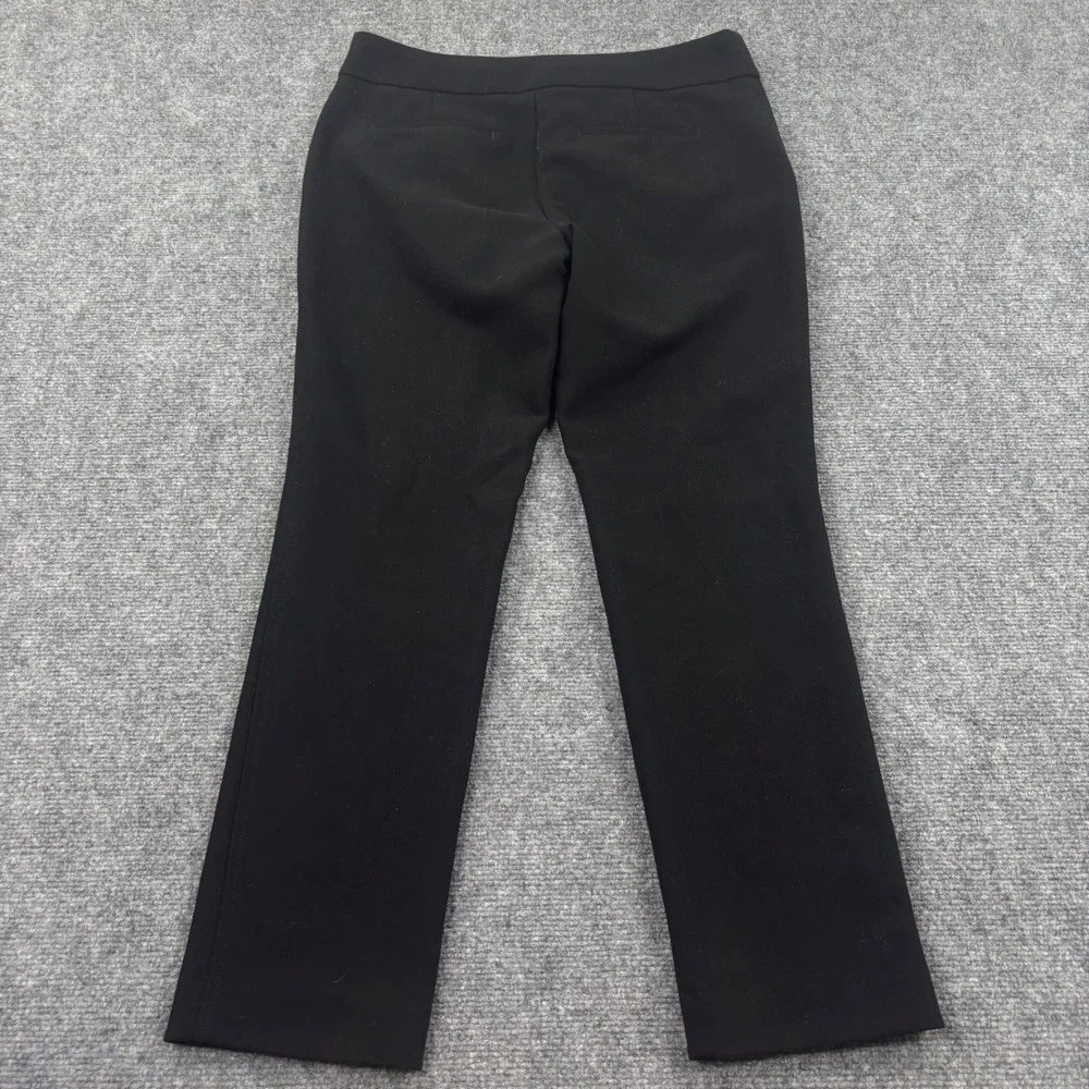LOFT Marisa Trousers 4 Black Straight Leg Stretch Dress‎ Pants Womens
